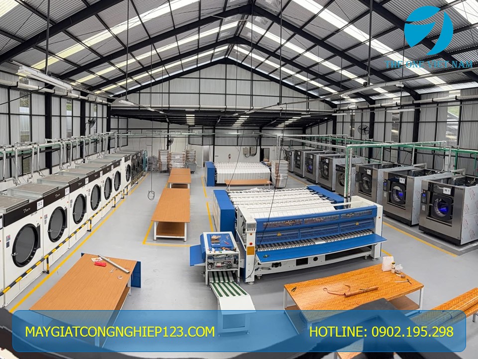 xưởng giặt công nghiệp 5 tấn/ ngày